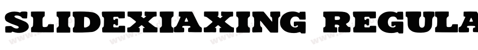 Slidexiaxing Regular字体转换
